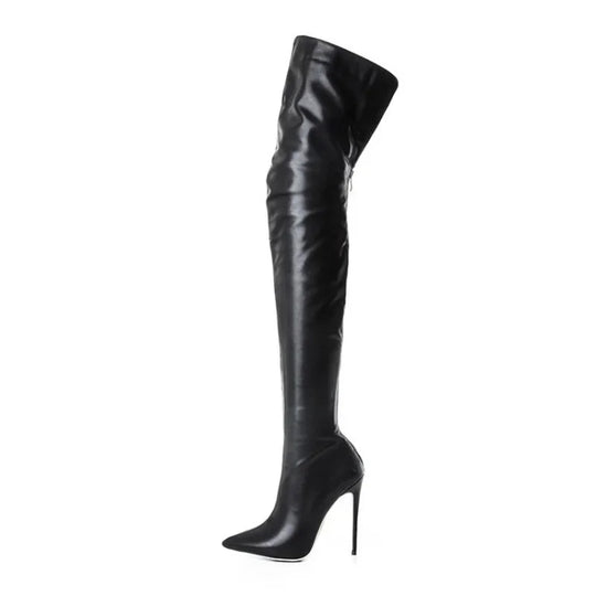 Die Kniehohe Absatzstiefel