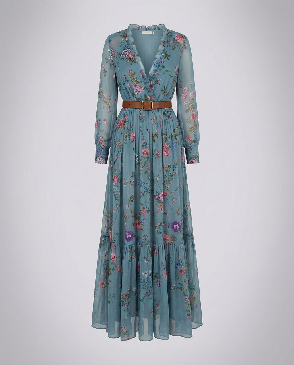 Boho Maxikleid mit V-Ausschnitt