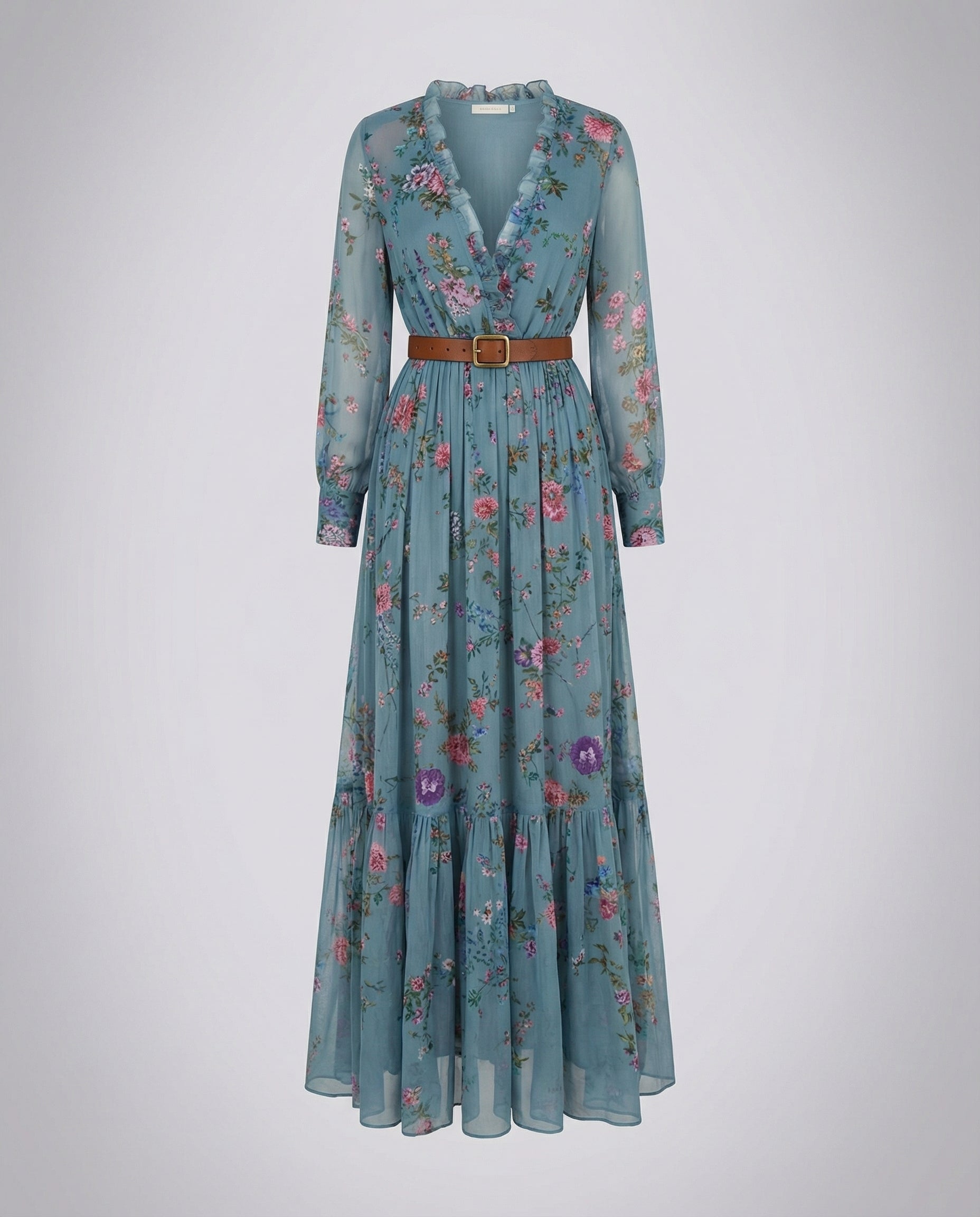 Boho Maxikleid mit V-Ausschnitt