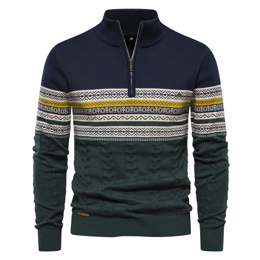 Sweatshirt - Herren Retro-Muster Sweatshirt mit bequemem und einzigartigem Design