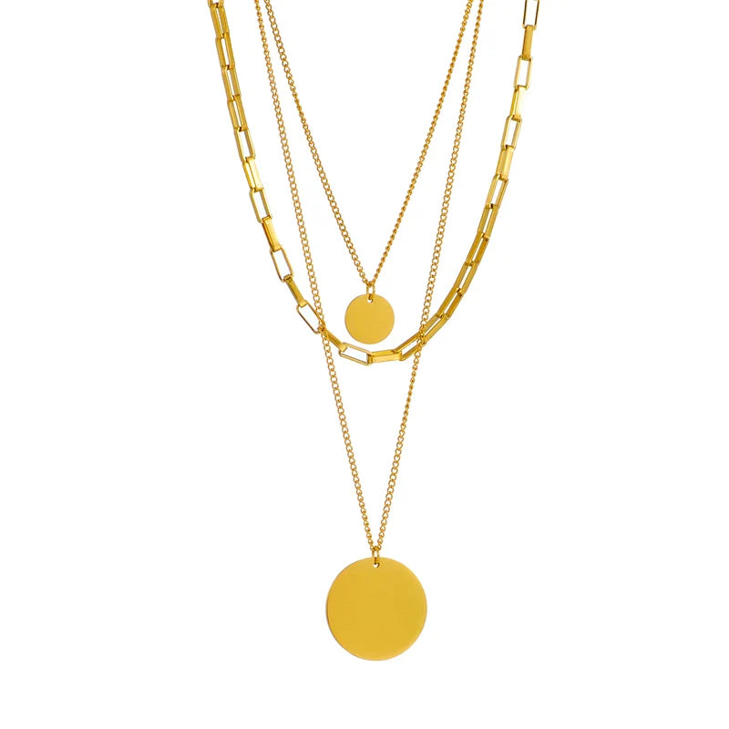 Glamouröses 3in1 Gold Anhängerhalskette für Frauen | Shop Nory