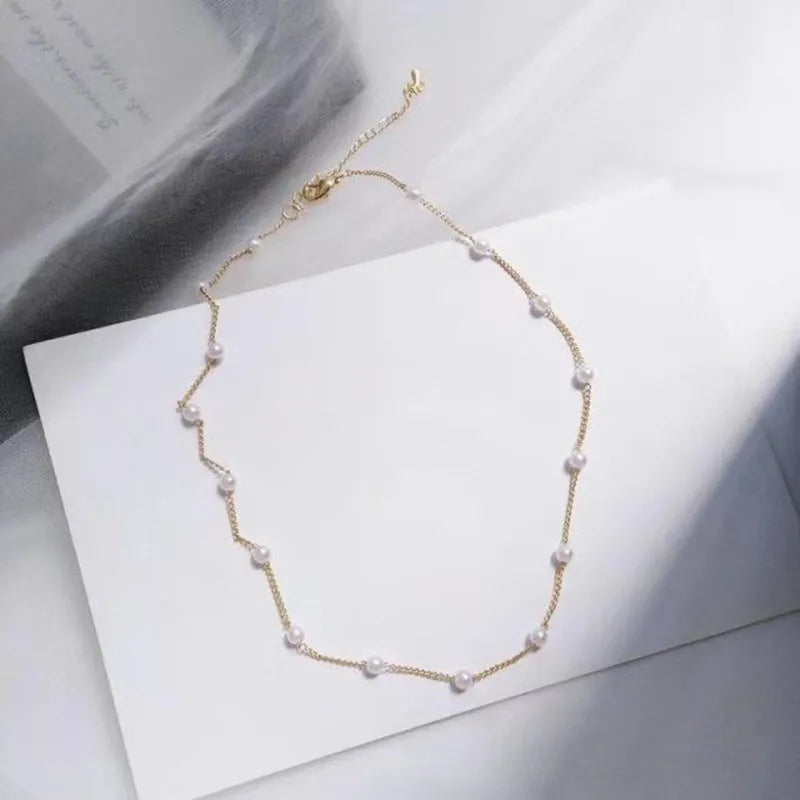 Neue Perlenperlen Choker Halskette | Shop Nory