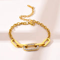 Elegante Damen-Zirkon-Charme-Armband aus Edelstahl | Shop Nory