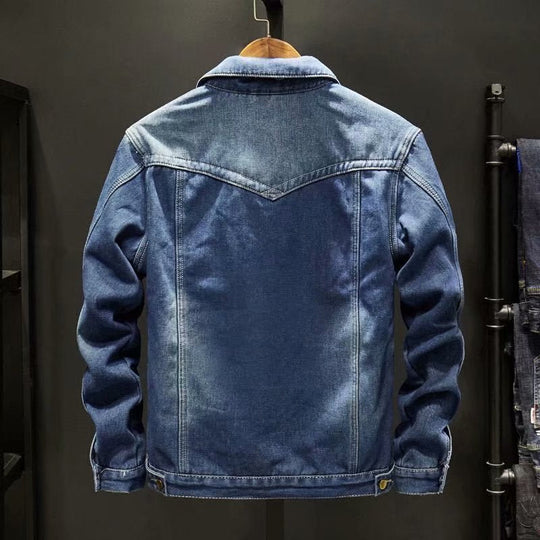 Stilvolle Winter-Jeansjacke für Männer
