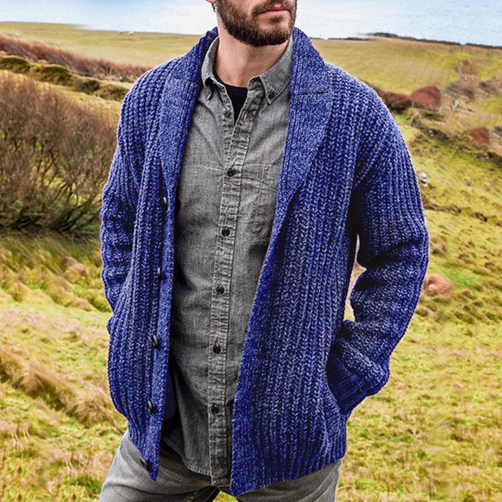 Bequeme Strickjacke Herren