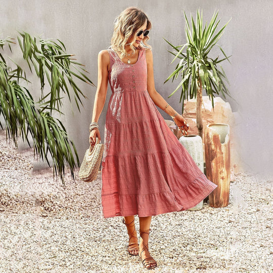 Ärmelloses Midikleid für den Sommer - JoShopnoryelle