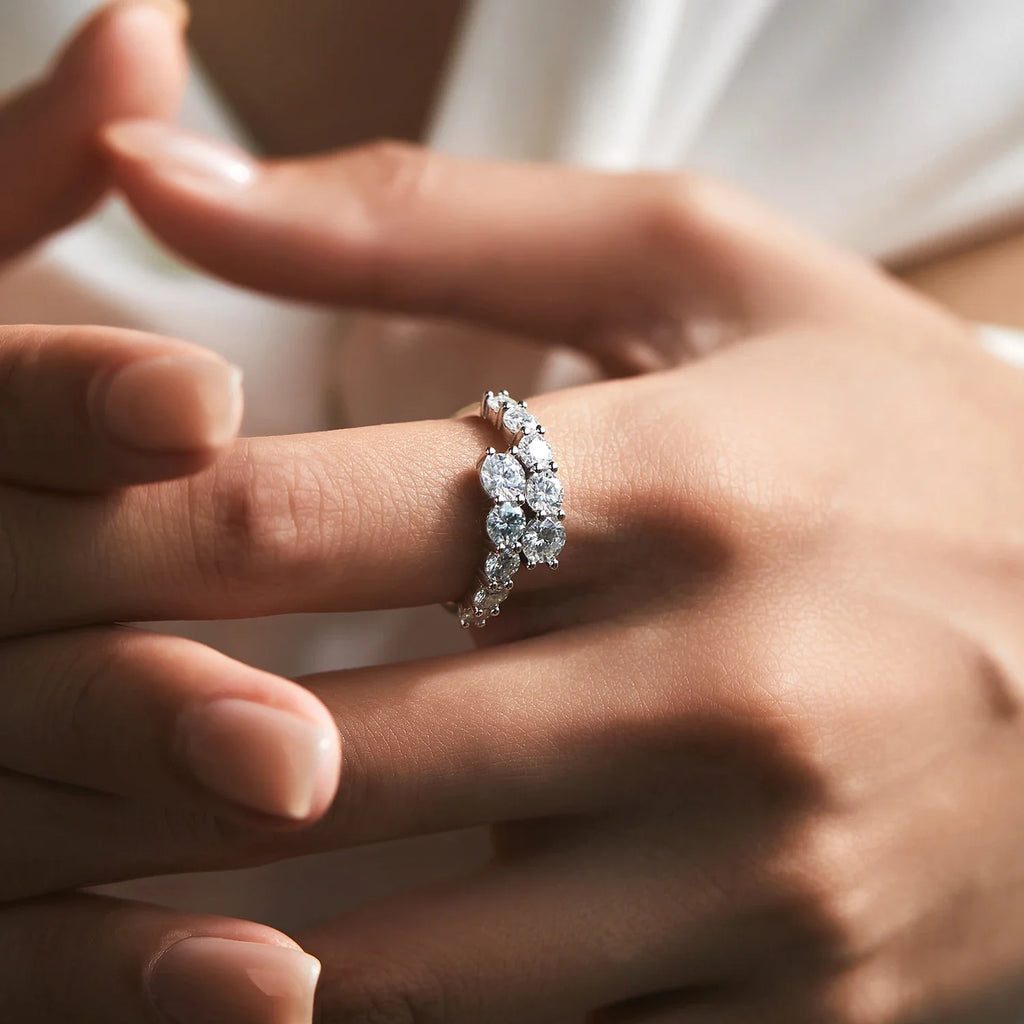 Ivictress Moissanit Luxus Ring - Erschwingliche Eleganz | Shop Nory