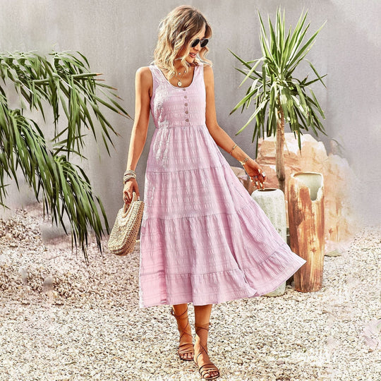 Ärmelloses Midikleid für den Sommer - JoShopnoryelle