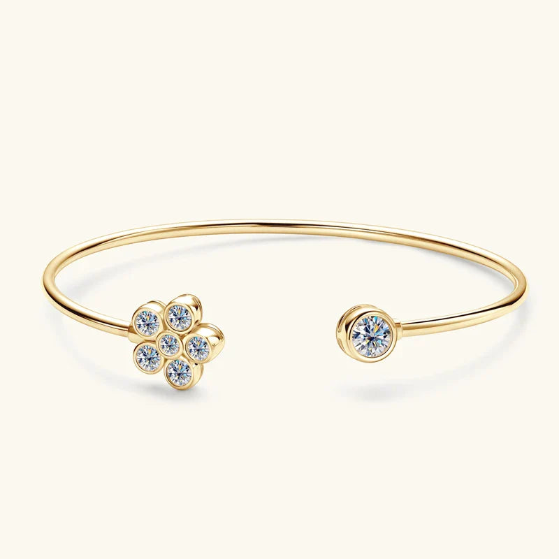 Ivictress 5mm Moissanit Sterlingsilber Armreif | Shop Nory