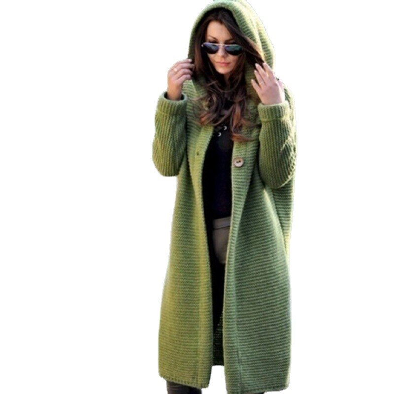 Cardigan mit Kapuze Schöner Cardigan mit Stil