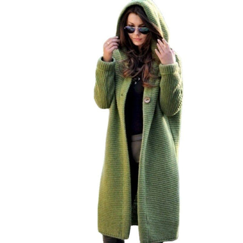 Cardigan mit Kapuze Schöner Cardigan mit Stil