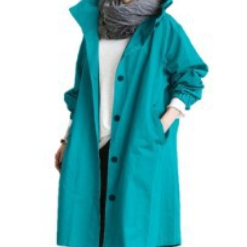ShopNory Damen Windbreaker Mantel mit Kapuze