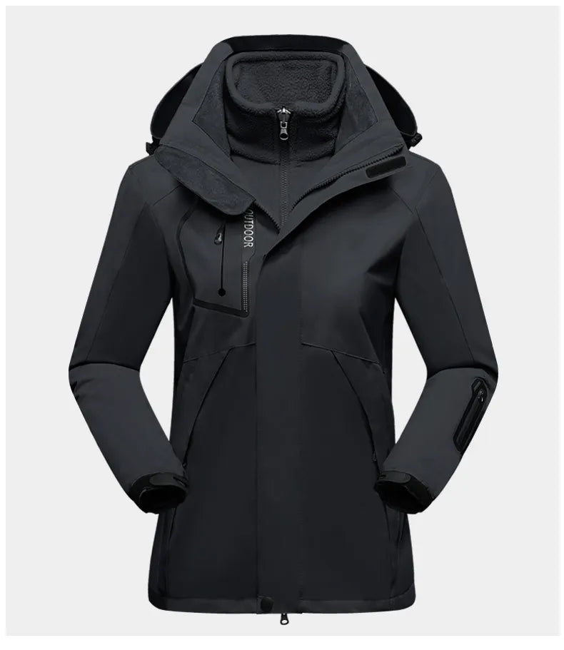 3-In-1 Outdoor Schutzjacke für Frauen