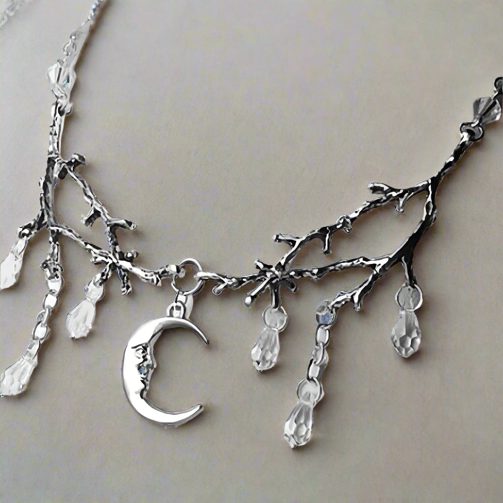 Moonlit Branches Crystal Drop Necklace | Shop Nory