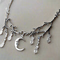Moonlit Branches Kristall Tropfen Halskette | Shop Nory