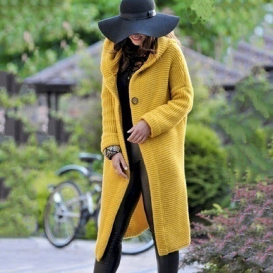 Cardigan mit Kapuze Schöner Cardigan mit Stil