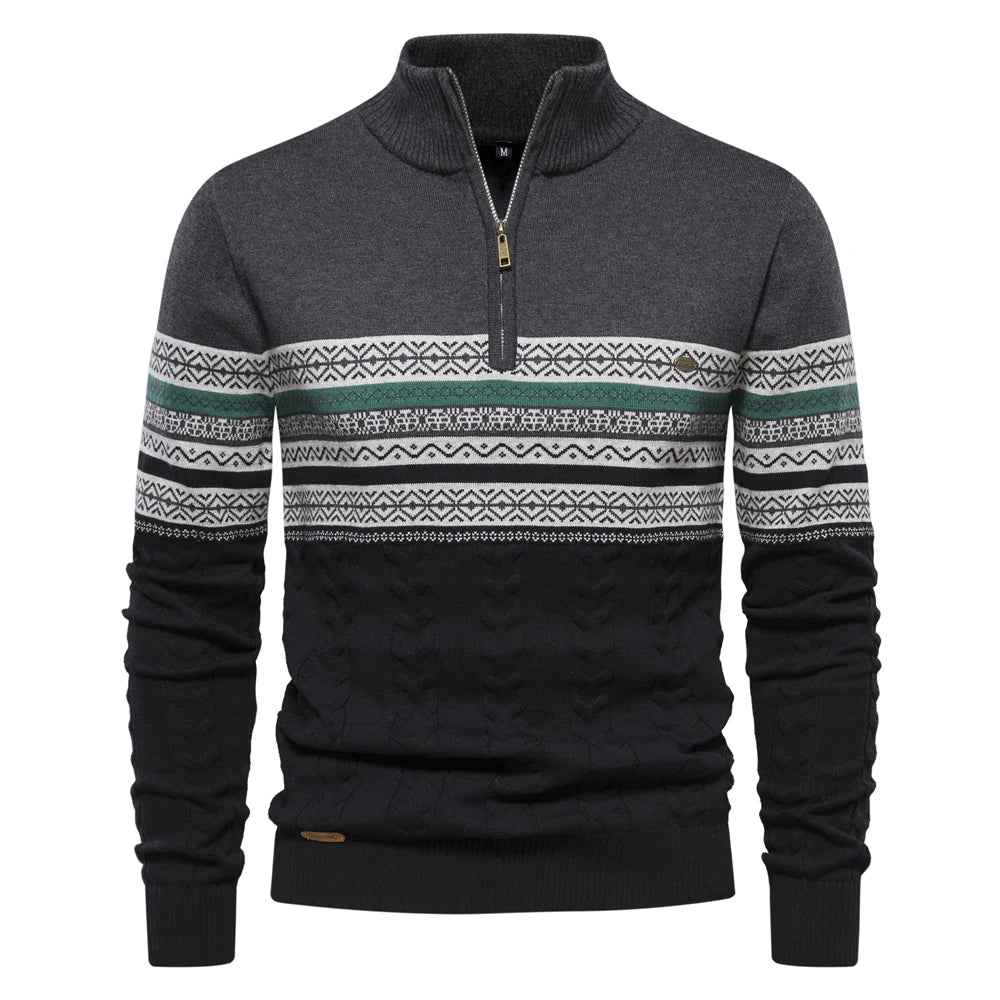 Sweatshirt - Herren Retro-Muster Sweatshirt mit bequemem und einzigartigem Design