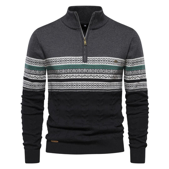 Sweatshirt - Herren Retro-Muster Sweatshirt mit bequemem und einzigartigem Design