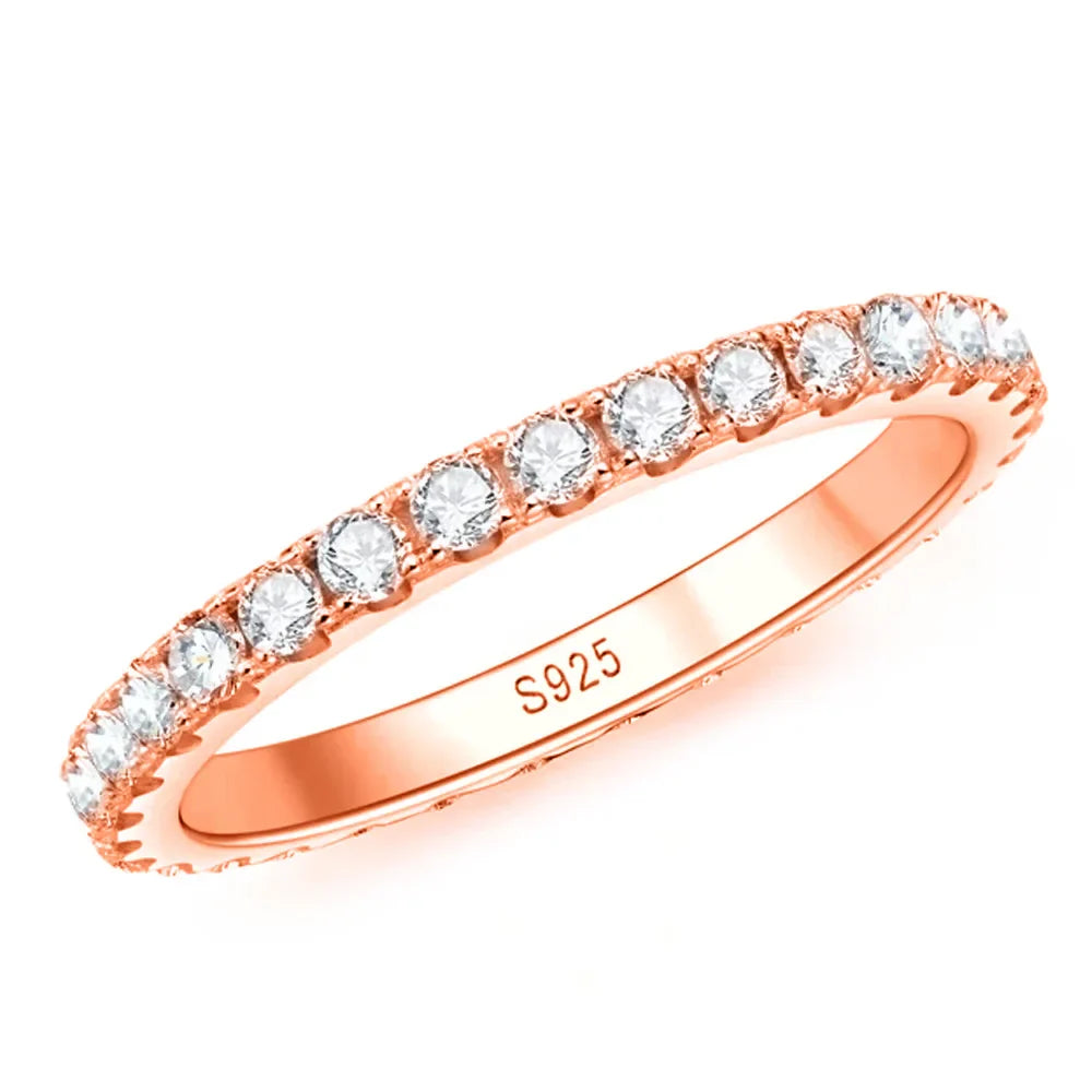 Exquisite Moissanite Ewigkeit Band - 18k Weißgold Luxus | Shop Nory
