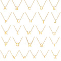 Minimalistische Initialen Halskette – A–Z Alphabet Edelstahl Choker für Frauen Shop Nory