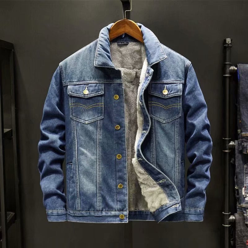 Stilvolle Winter-Jeansjacke für Männer