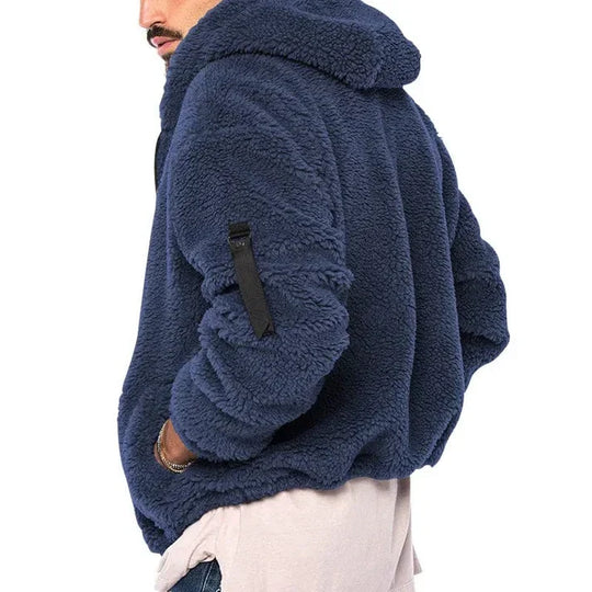 Herren Kapuzen-Fleecejacke