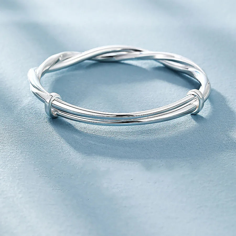 925 Sterling Silber Gewebe Armreifen | Shop Nory
