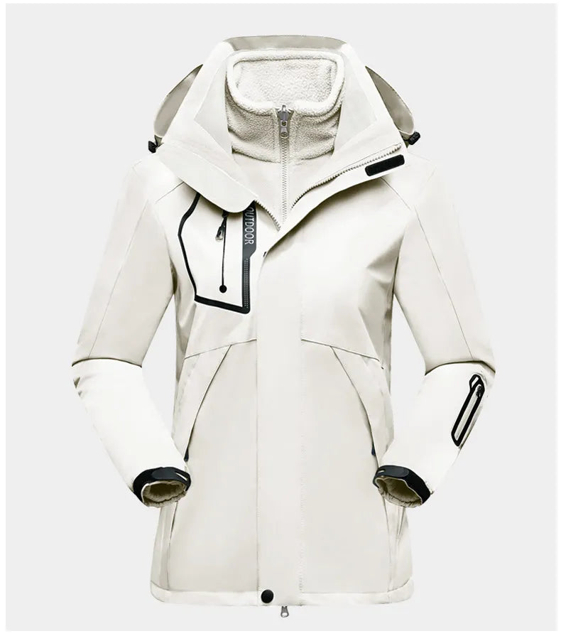 3-In-1 Outdoor Schutzjacke für Frauen