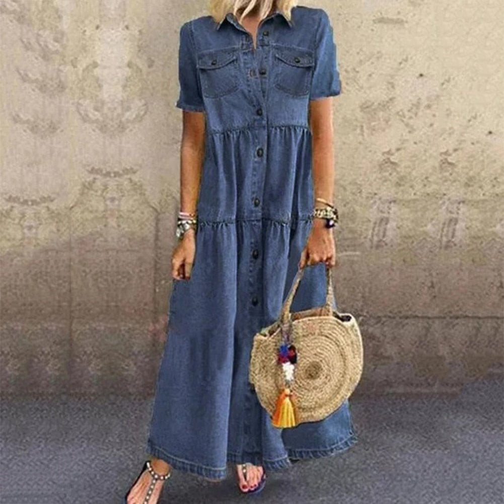 Stilvolles Denim Kleid