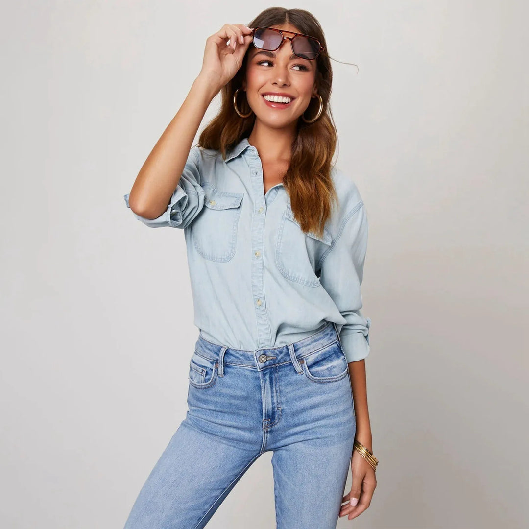 Leichte Denim Hemden