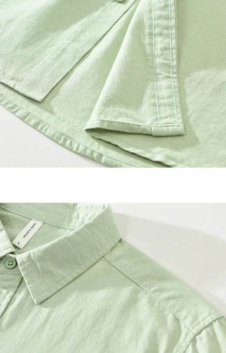 Lässige Langarmhemd Baumwolle Zeitloses Design