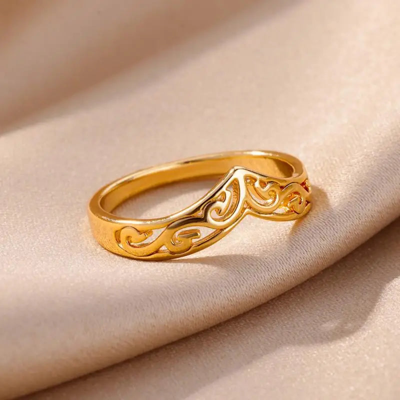 Edelstahl Herzring für Frauen Shop Nory