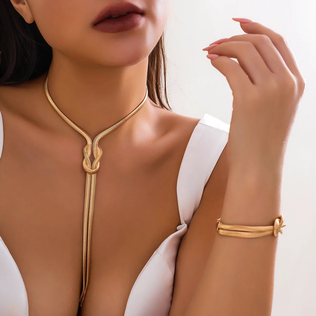 Elegantes Schlangenkettenset für Frauen | Shop Nory