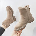 ShopNory | Damen Gefütterte Winter-Stiefeletten mit Reißverschluss