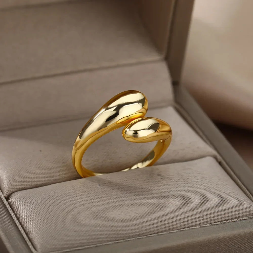 Edelstahl Herzring für Frauen Shop Nory