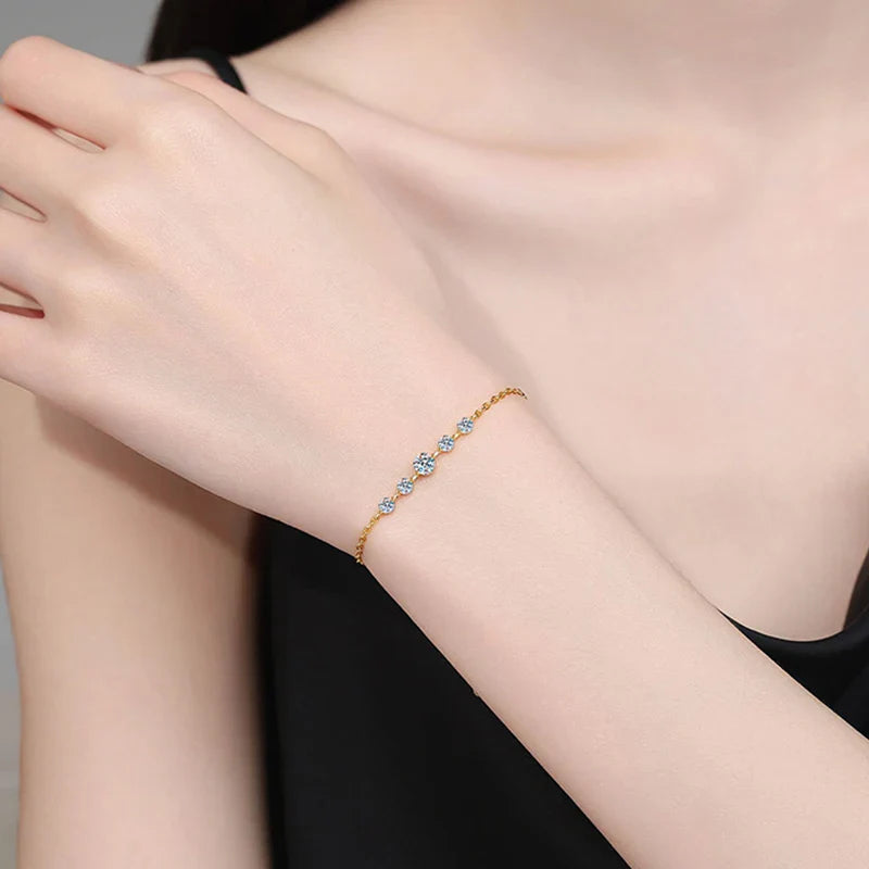 Luxus Moissanit-Diamant-Armband - Erschwingliche Eleganz | Shop Nory