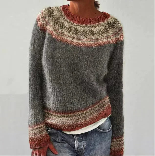 Clair Strickpulli Herbst Mit Mustern