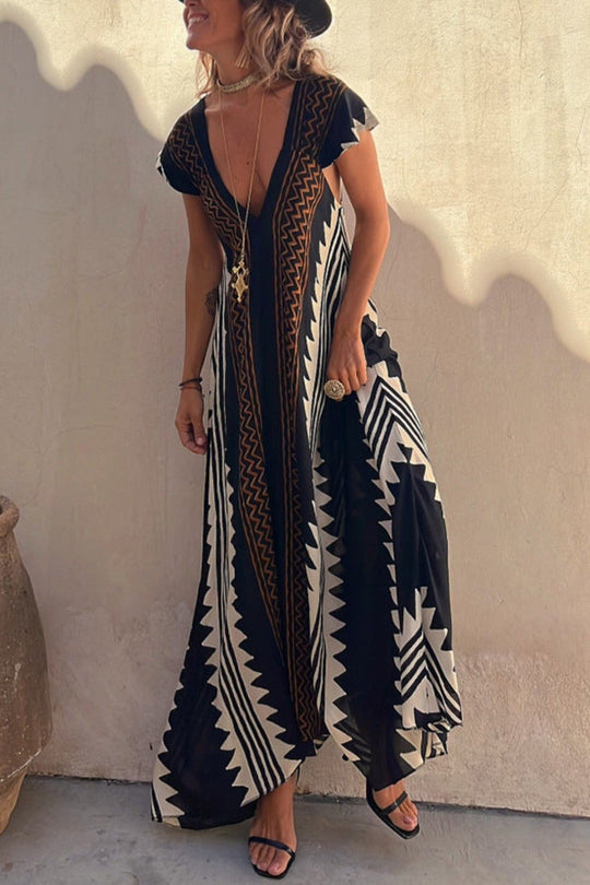 Trendiges, aztekisch inspiriertes LShopnoryerkleid für Damen