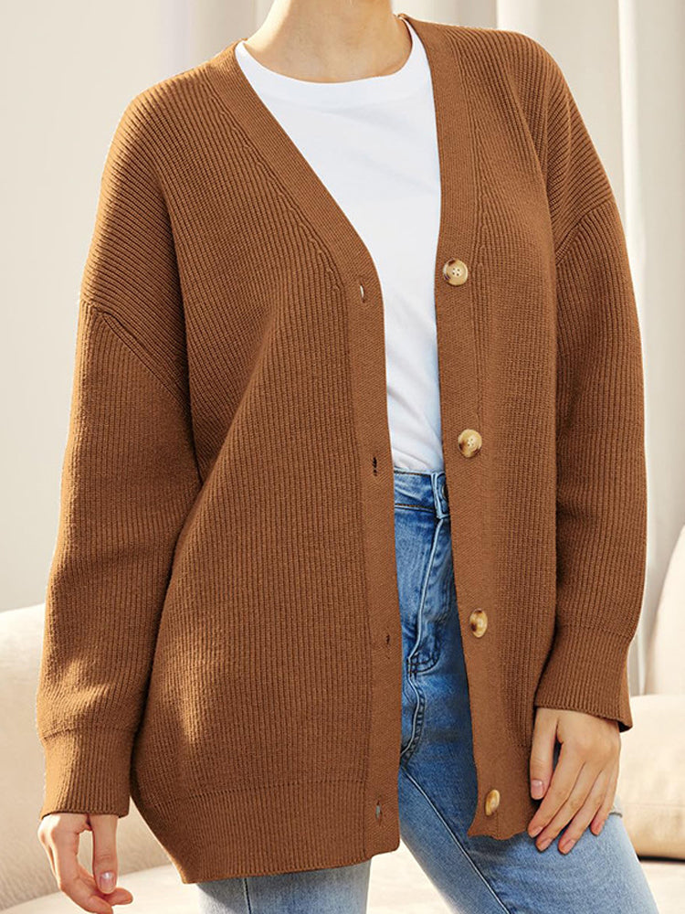 Gestrickte Strickjacke Kollektion Herbst
