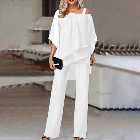 ShopNory | Jumpsuit | Eleganter Zweiteiler mit Cold Shoulder