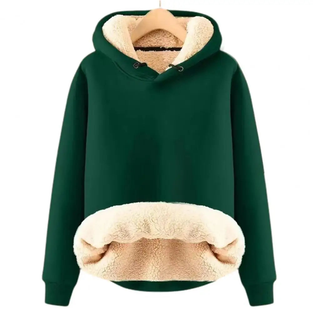 Warmer Hoodie mit Fleece-futter Polyester und Sherpa Bequem und Trendy