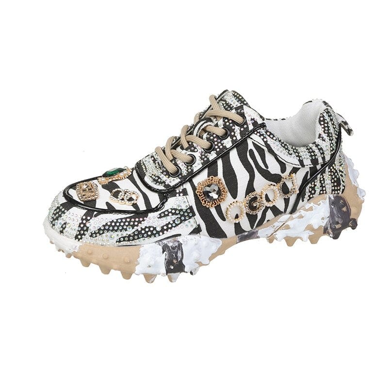 Funkelnde Diamanten Schuhe