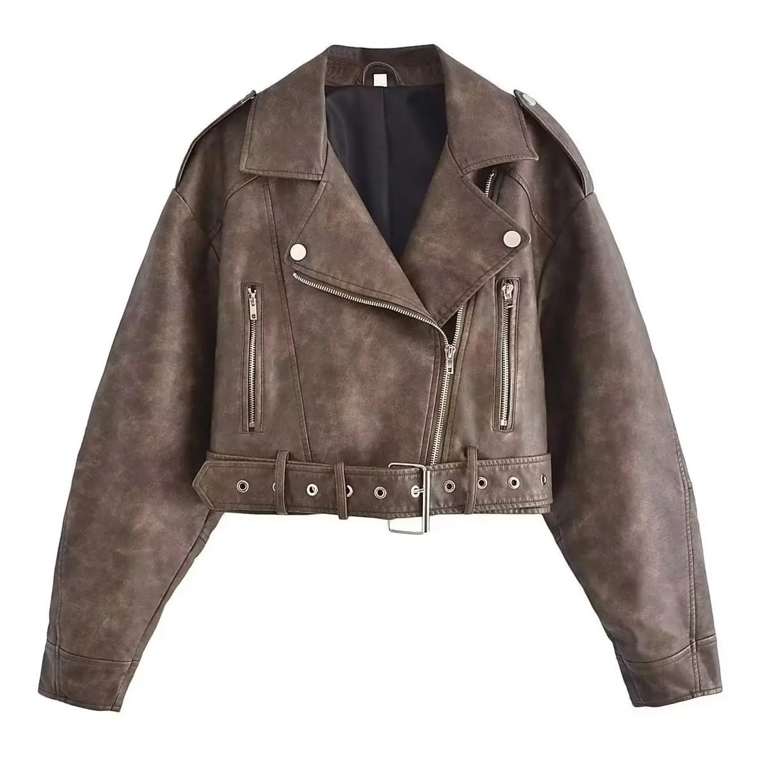Winter Damen jacke mit Gürtel