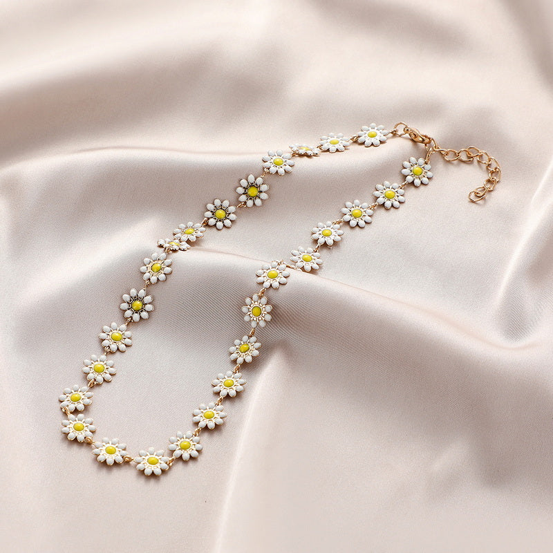 Damen Süße Weiße Süße Daisy Sonnenblume Armbänder | Shop Nory