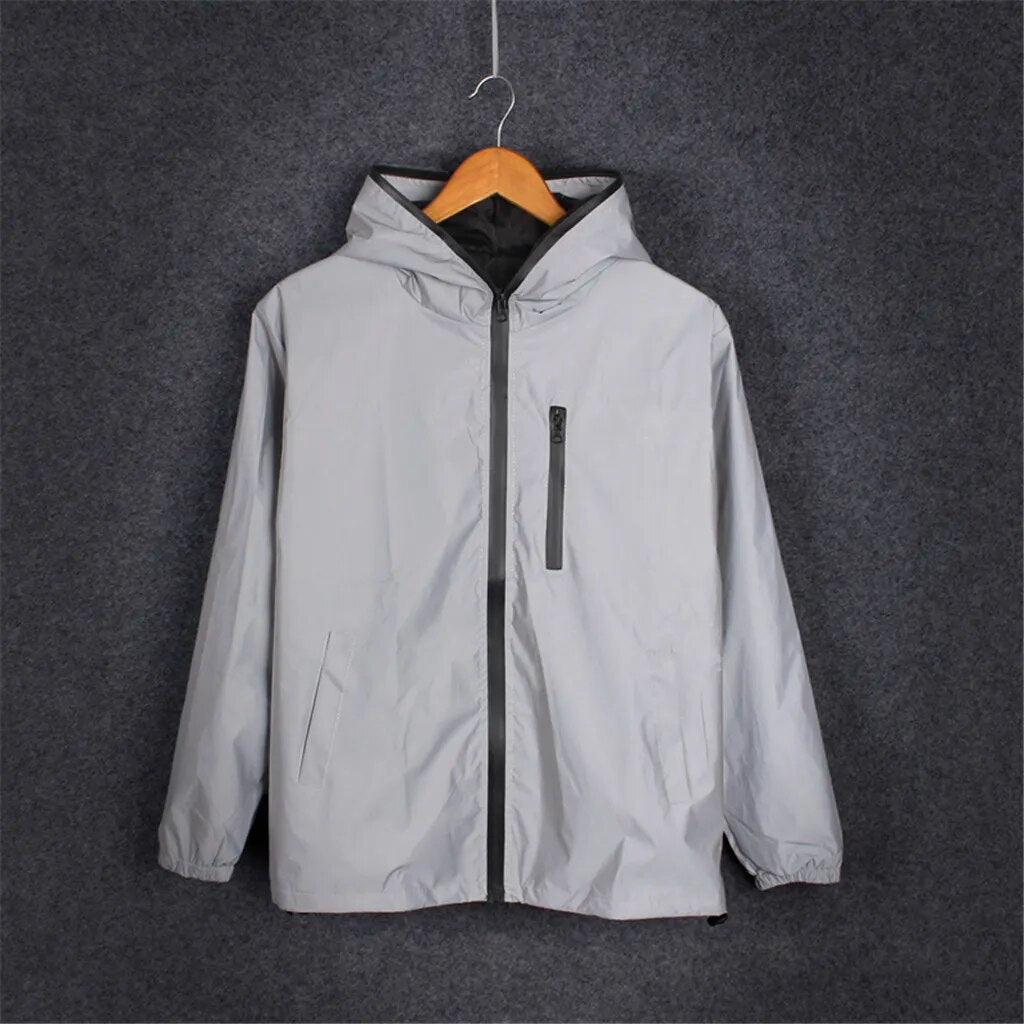 Reflektierende Jacke Für Die Nacht