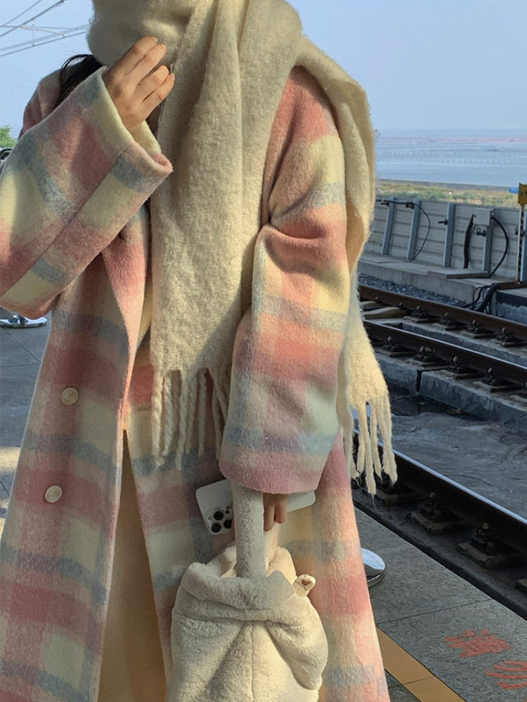 Lange mit Knöpfen für Frauen Ideal für Den Herbst und Den Winter