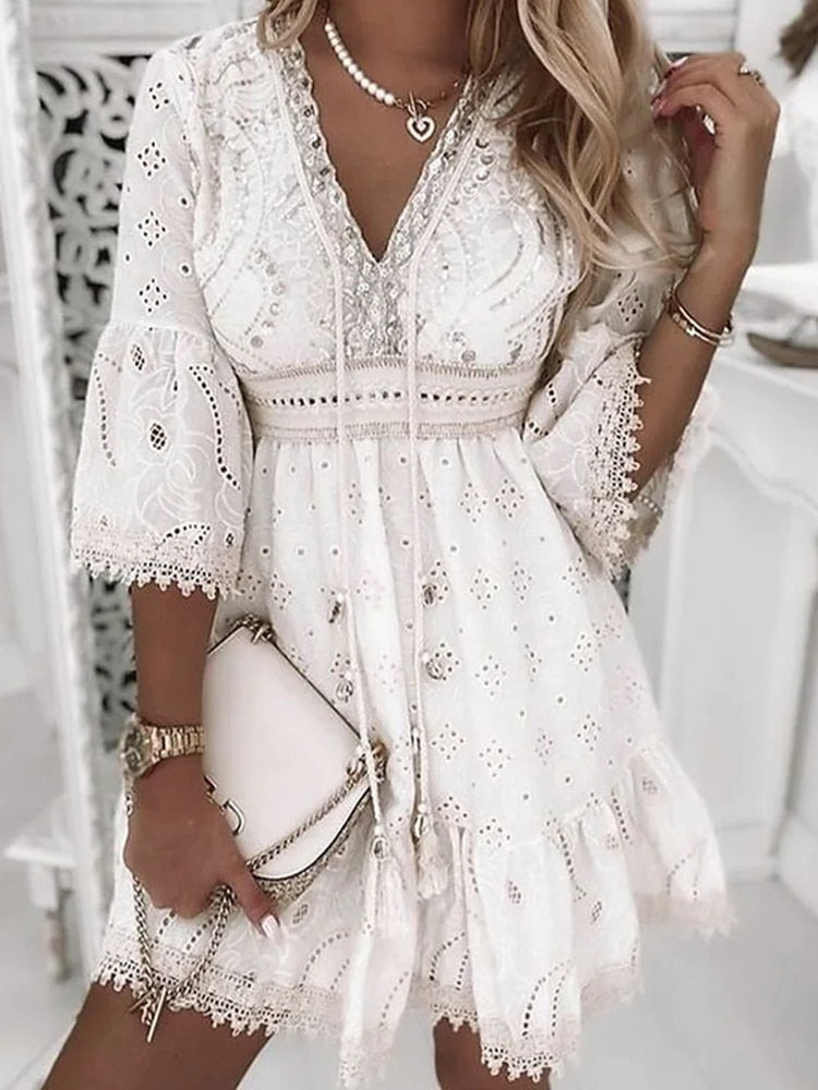 Ibiza Kleid - Frühjahr und Sommer 2024 Favorit