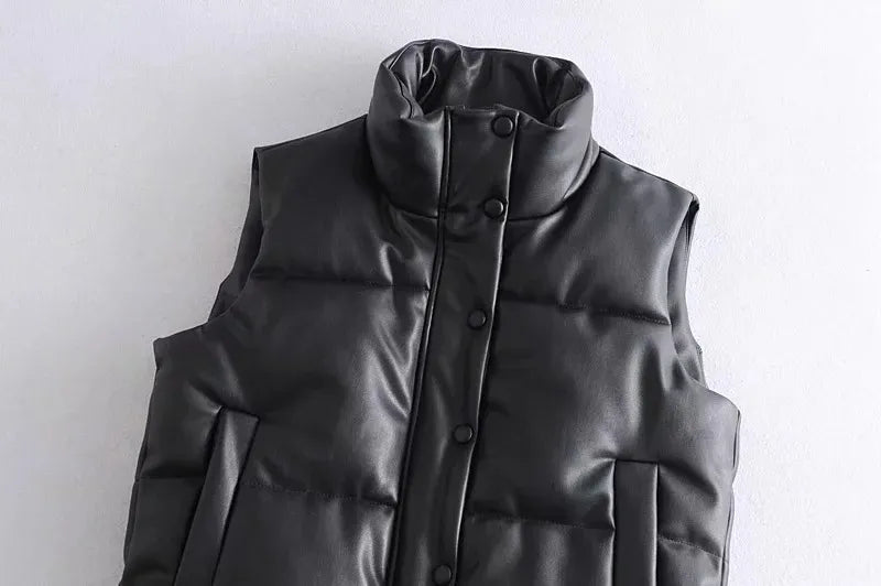 Leder Weste Kurz & Stylisch