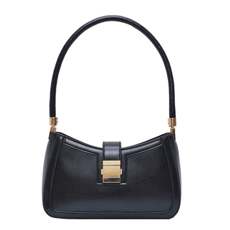 Shopnory | Stilvolle Linke Schultertasche Damen Designer Handtasche mit Reißverschluss