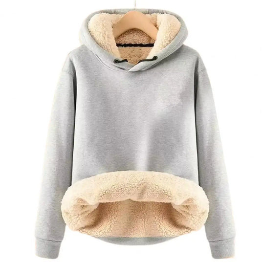 Warmer Hoodie mit Fleece-futter Polyester und Sherpa Bequem und Trendy